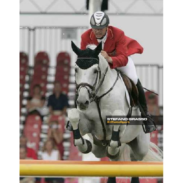 Otto Becker on Dobel\'s Cento Fei European Championship San Patrignano 2005 San Patrignano, 23rd july 2005 ph. Stefano Grasso