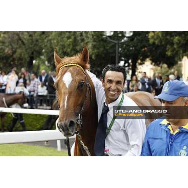 Djordje Perovic on Refuse to Bobbin wins the Premio Presidente della Repubblica GBI Racing Rome, Capannelle racecourse,11th may 2014 photo Stefano Grasso