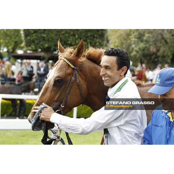 Djordje Perovic on Refuse to Bobbin wins the Premio Presidente della Repubblica GBI Racing Rome, Capannelle racecourse,11th may 2014 photo Stefano Grasso