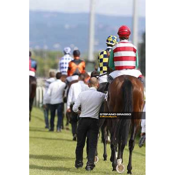 Djordje Perovic on Refuse to Bobbin wins the Premio Presidente della Repubblica GBI Racing Rome, Capannelle racecourse,11th may 2014 photo Stefano Grasso