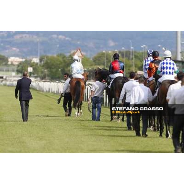 Djordje Perovic on Refuse to Bobbin wins the Premio Presidente della Repubblica GBI Racing Rome, Capannelle racecourse,11th may 2014 photo Stefano Grasso