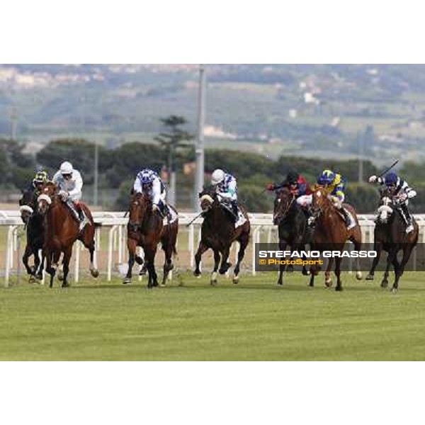 Djordje Perovic on Refuse to Bobbin wins the Premio Presidente della Repubblica GBI Racing Rome, Capannelle racecourse,11th may 2014 photo Stefano Grasso