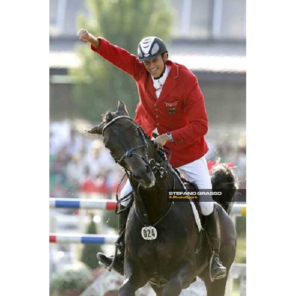 Marco Kutscher on Montender wins the Fei European Championship San Patrignano 2005 San Patrignano 24th july 2005 ph. Stefano Grasso