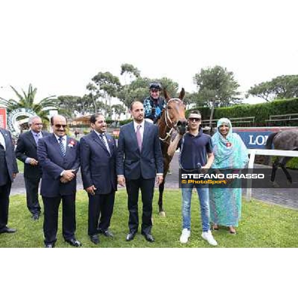 Carlo Fioccchi on Lucky Serena wins the Premio Tadolina Mem.Patrizio Galli Uae Stakes Rome, Capannelle racecourse,11th may 2014 photo Stefano Grasso