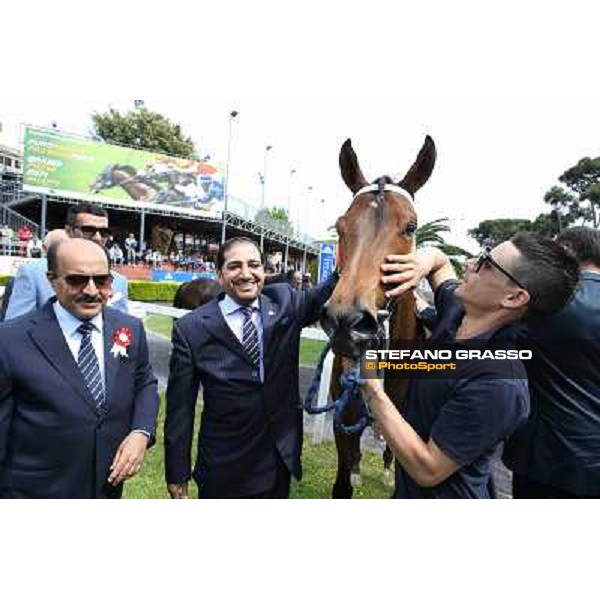 Carlo Fioccchi on Lucky Serena wins the Premio Tadolina Mem.Patrizio Galli Uae Stakes Rome, Capannelle racecourse,11th may 2014 photo Stefano Grasso