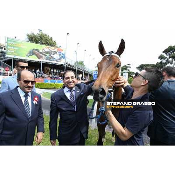 Carlo Fioccchi on Lucky Serena wins the Premio Tadolina Mem.Patrizio Galli Uae Stakes Rome, Capannelle racecourse,11th may 2014 photo Stefano Grasso