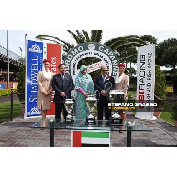 Carlo Fioccchi on Lucky Serena wins the Premio Tadolina Mem.Patrizio Galli Uae Stakes Rome, Capannelle racecourse,11th may 2014 photo Stefano Grasso