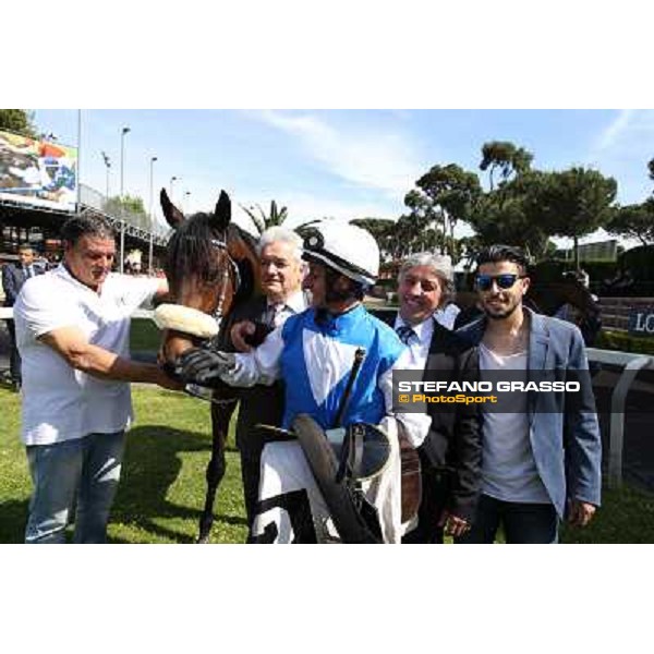 Carlo Fiocchi on Valvibrata wins the Premio Mario Perretti Mujahid Stakes Rome, Capannelle racecourse,11th may 2014 photo Stefano Grasso