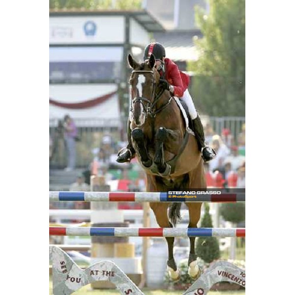 Christina Liebherr on L.B.No Mercy, 2nd classified at Fei European Championship San Patrignano 2005 San Patrignano 24th july 2005 ph. Stefano Grasso