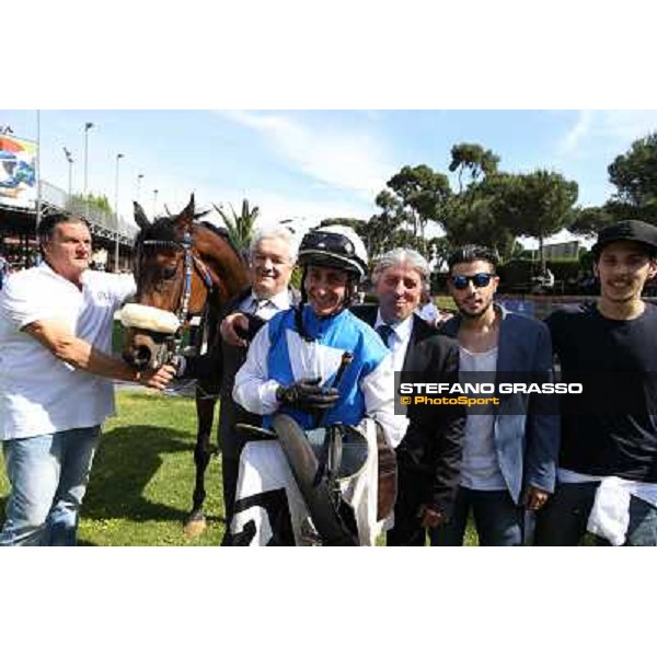 Carlo Fiocchi on Valvibrata wins the Premio Mario Perretti Mujahid Stakes Rome, Capannelle racecourse,11th may 2014 photo Stefano Grasso