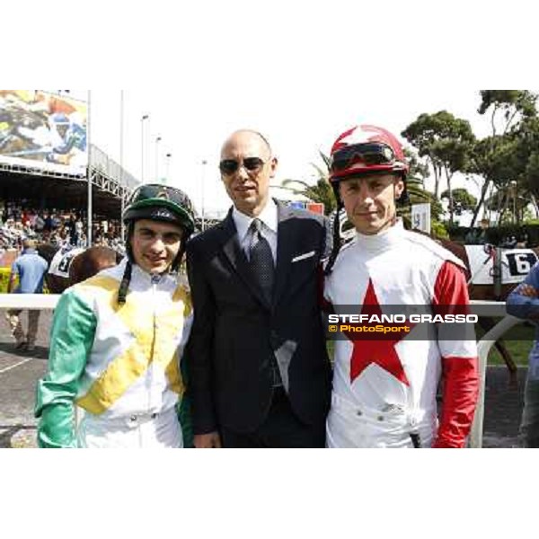 Carlo Fiocchi on Valvibrata wins the Premio Mario Perretti Mujahid Stakes Rome, Capannelle racecourse,11th may 2014 photo Stefano Grasso