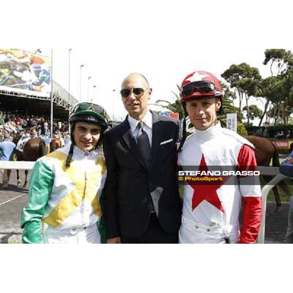 Carlo Fiocchi on Valvibrata wins the Premio Mario Perretti Mujahid Stakes Rome, Capannelle racecourse,11th may 2014 photo Stefano Grasso