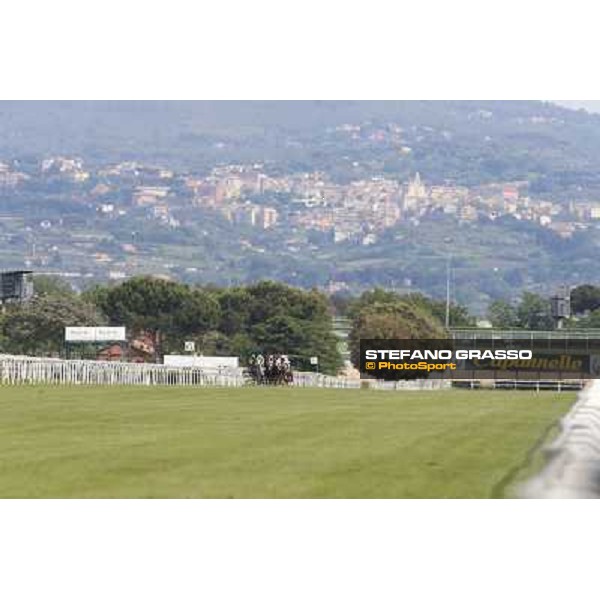 Germano Marcelli on Jelabi-PSA wins the Premio HH Sheikh Hamdan Al Maktoum Premio No Risk Al Maury Rome, Capannelle racecourse,11th may 2014 photo Stefano Grasso