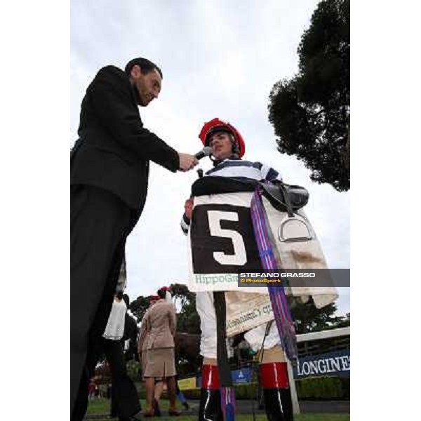 Andrea Atzeni on Marvi Thunders wins the Premio Emirates Airline Rome, Capannelle racecourse,11th may 2014 photo Stefano Grasso