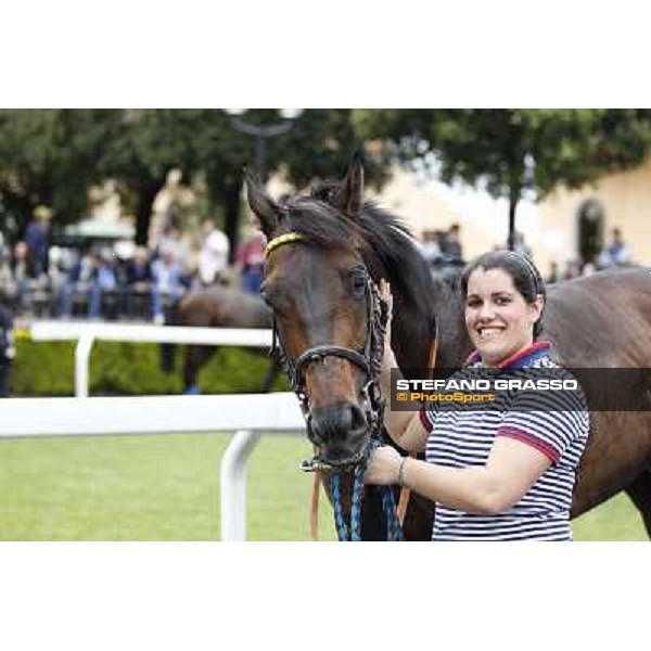 Andrea Atzeni on Marvi Thunders wins the Premio Emirates Airline Rome, Capannelle racecourse,11th may 2014 photo Stefano Grasso