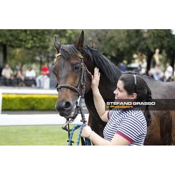 Andrea Atzeni on Marvi Thunders wins the Premio Emirates Airline Rome, Capannelle racecourse,11th may 2014 photo Stefano Grasso