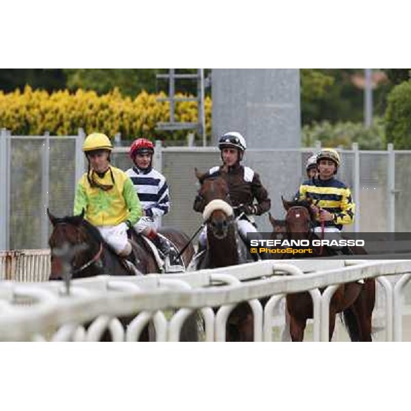 Andrea Atzeni on Marvi Thunders wins the Premio Emirates Airline Rome, Capannelle racecourse,11th may 2014 photo Stefano Grasso