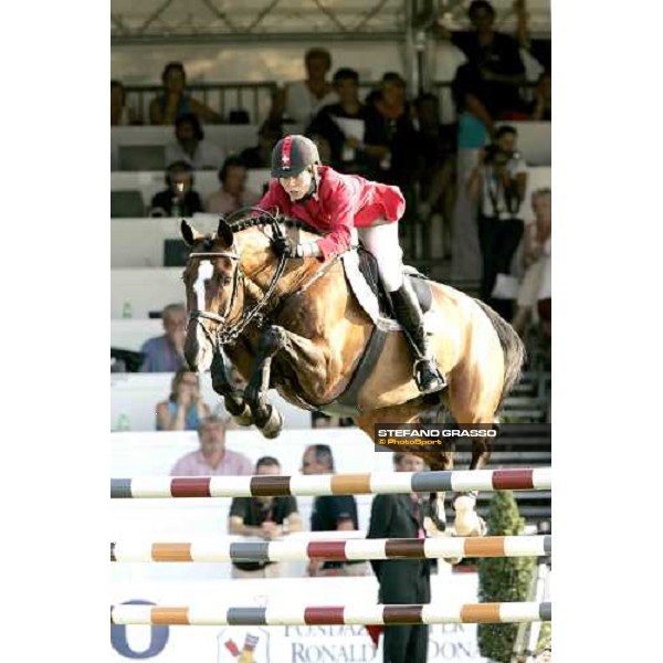 Christina Liebherr on L.B.No Mercy, 2nd classified at Fei European Championship San Patrignano 2005 San Patrignano 24th july 2005 ph. Stefano Grasso