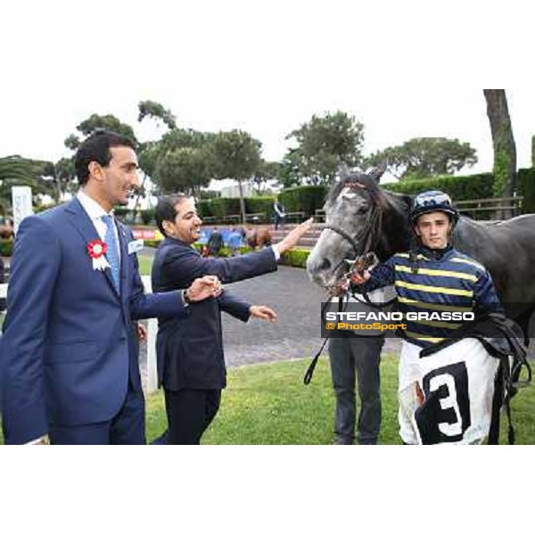 Francesco Dettori on Konkan wins the Premio Jebel Ali racecourse Rome, Capannelle racecourse,11th may 2014 photo Stefano Grasso