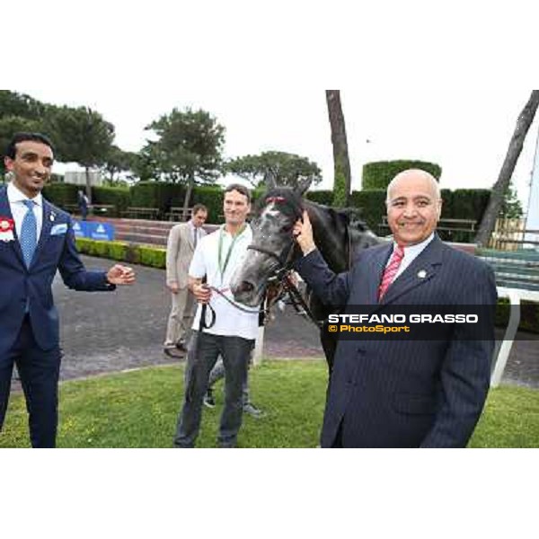 Francesco Dettori on Konkan wins the Premio Jebel Ali racecourse Rome, Capannelle racecourse,11th may 2014 photo Stefano Grasso