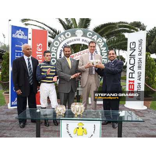 Francesco Dettori on Konkan wins the Premio Jebel Ali racecourse Rome, Capannelle racecourse,11th may 2014 photo Stefano Grasso