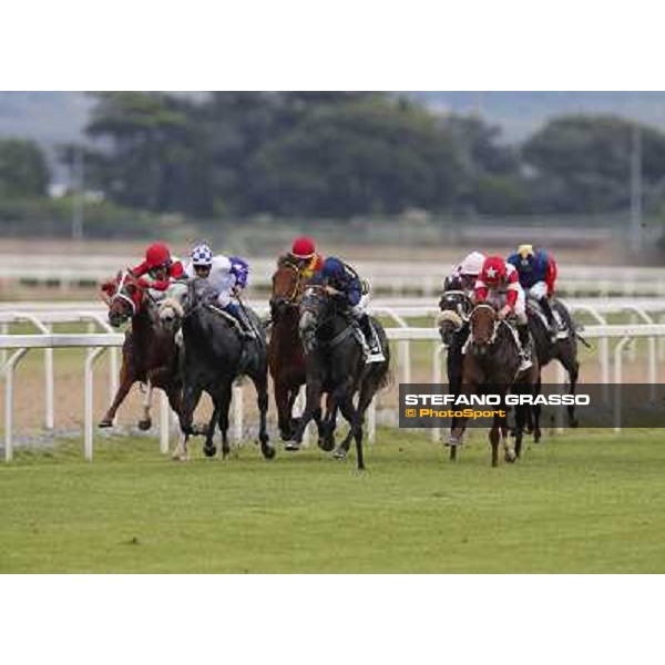 Francesco Dettori on Konkan wins the Premio Jebel Ali racecourse Rome, Capannelle racecourse,11th may 2014 photo Stefano Grasso