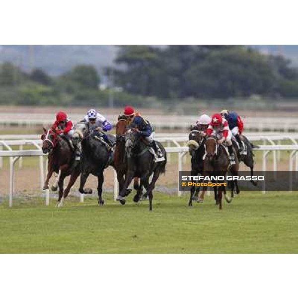 Francesco Dettori on Konkan wins the Premio Jebel Ali racecourse Rome, Capannelle racecourse,11th may 2014 photo Stefano Grasso