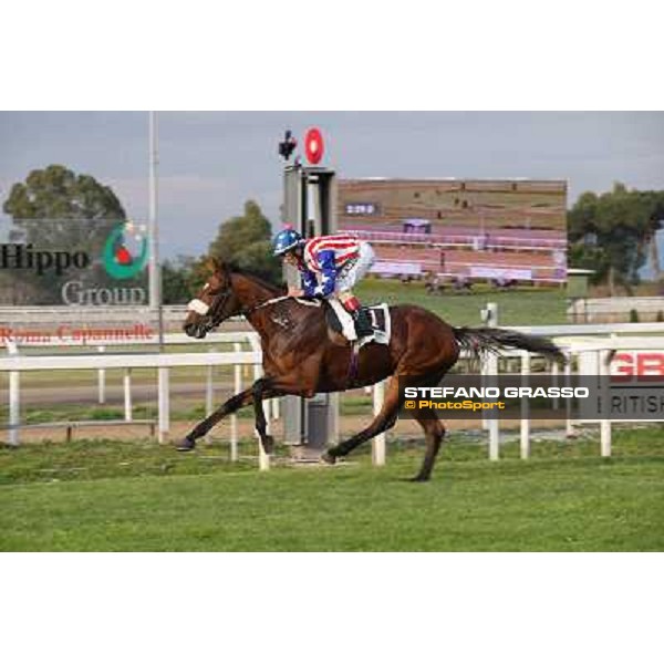 Andrea Atzeni on Cospirator wins the Premio Naip Stakes Rome, Capannelle racecourse,11th may 2014 photo Stefano Grasso