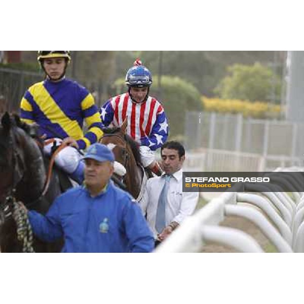 Andrea Atzeni on Cospirator wins the Premio Naip Stakes Rome, Capannelle racecourse,11th may 2014 photo Stefano Grasso