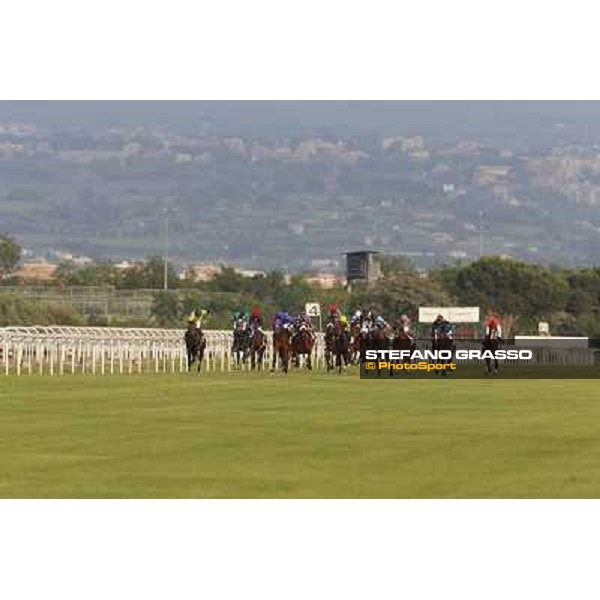 Andrea Atzeni on Cospirator wins the Premio Naip Stakes Rome, Capannelle racecourse,11th may 2014 photo Stefano Grasso