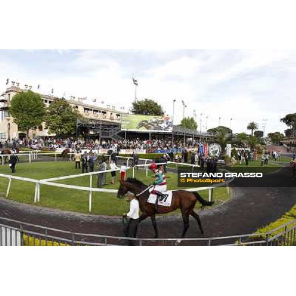 Djordje Perovic on Refuse to Bobbin wins the Premio Presidente della Repubblica GBI Racing Rome, Capannelle racecourse,11th may 2014 photo Domenico Savi/Grasso