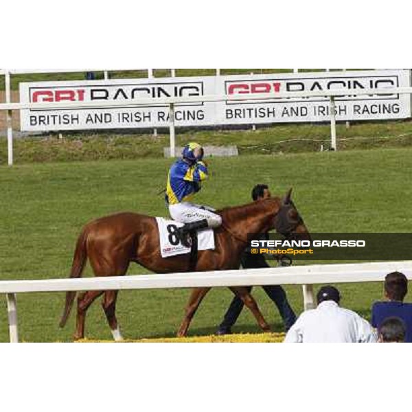 Djordje Perovic on Refuse to Bobbin wins the Premio Presidente della Repubblica GBI Racing Rome, Capannelle racecourse,11th may 2014 photo Domenico Savi/Grasso
