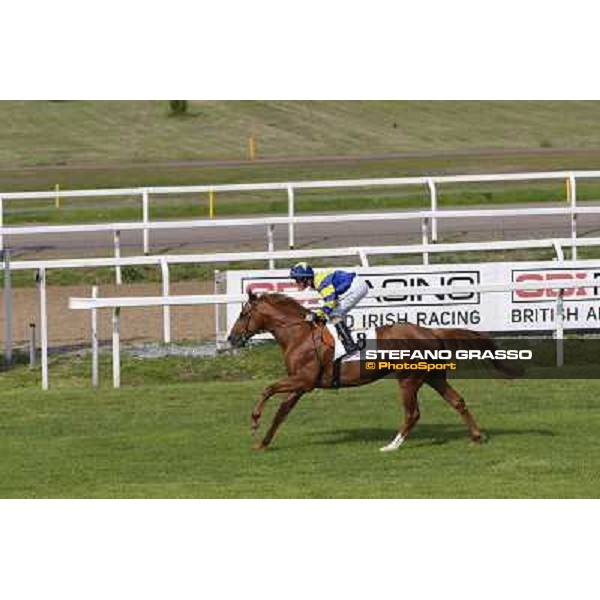 Djordje Perovic on Refuse to Bobbin wins the Premio Presidente della Repubblica GBI Racing Rome, Capannelle racecourse,11th may 2014 photo Domenico Savi/Grasso