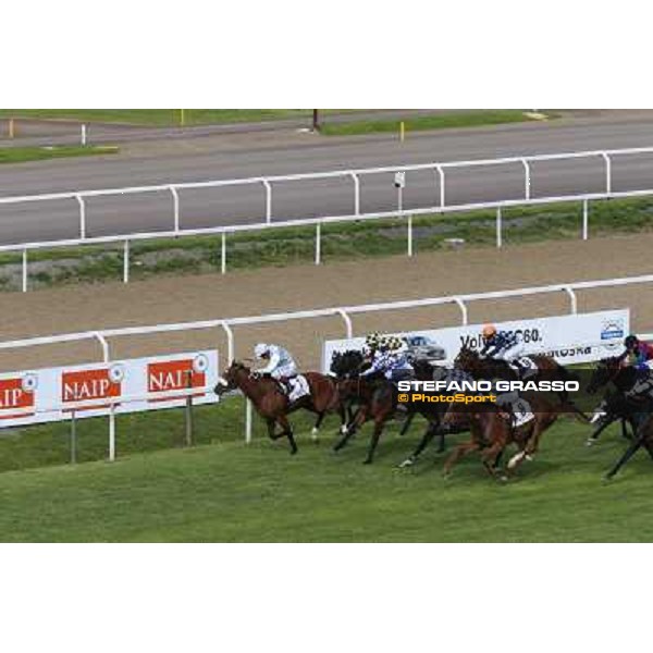 Djordje Perovic on Refuse to Bobbin wins the Premio Presidente della Repubblica GBI Racing Rome, Capannelle racecourse,11th may 2014 photo Domenico Savi/Grasso