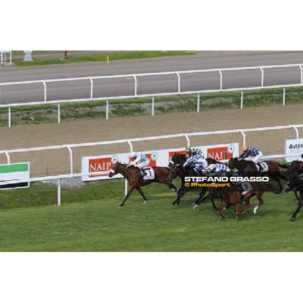 Djordje Perovic on Refuse to Bobbin wins the Premio Presidente della Repubblica GBI Racing Rome, Capannelle racecourse,11th may 2014 photo Domenico Savi/Grasso