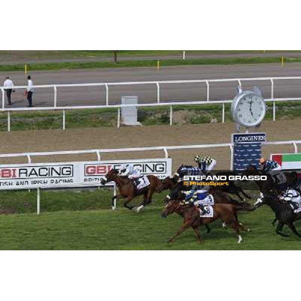 Djordje Perovic on Refuse to Bobbin wins the Premio Presidente della Repubblica GBI Racing Rome, Capannelle racecourse,11th may 2014 photo Domenico Savi/Grasso