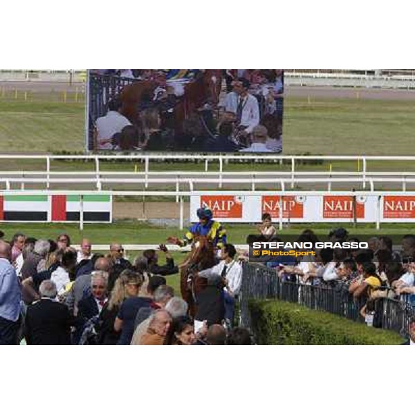 Djordje Perovic on Refuse to Bobbin wins the Premio Presidente della Repubblica GBI Racing Rome, Capannelle racecourse,11th may 2014 photo Domenico Savi/Grasso