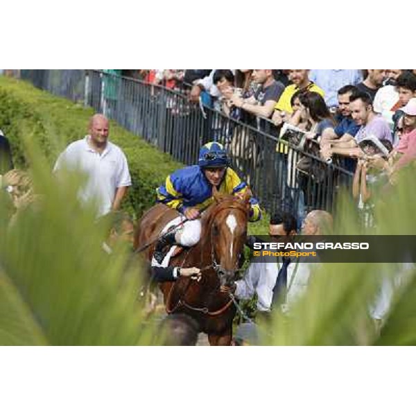 Djordje Perovic on Refuse to Bobbin wins the Premio Presidente della Repubblica GBI Racing Rome, Capannelle racecourse,11th may 2014 photo Domenico Savi/Grasso