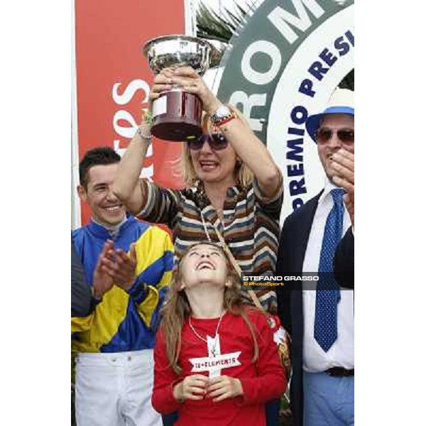 Djordje Perovic on Refuse to Bobbin wins the Premio Presidente della Repubblica GBI Racing Rome, Capannelle racecourse,11th may 2014 photo Domenico Savi/Grasso