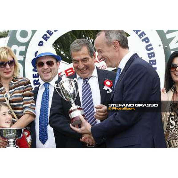 Djordje Perovic on Refuse to Bobbin wins the Premio Presidente della Repubblica GBI Racing Rome, Capannelle racecourse,11th may 2014 photo Domenico Savi/Grasso