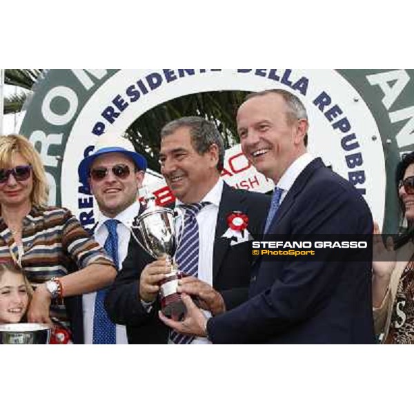 Djordje Perovic on Refuse to Bobbin wins the Premio Presidente della Repubblica GBI Racing Rome, Capannelle racecourse,11th may 2014 photo Domenico Savi/Grasso