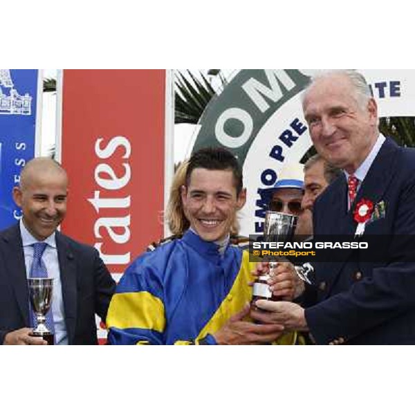 Djordje Perovic on Refuse to Bobbin wins the Premio Presidente della Repubblica GBI Racing Rome, Capannelle racecourse,11th may 2014 photo Domenico Savi/Grasso