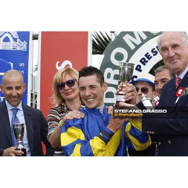Djordje Perovic on Refuse to Bobbin wins the Premio Presidente della Repubblica GBI Racing Rome, Capannelle racecourse,11th may 2014 photo Domenico Savi/Grasso