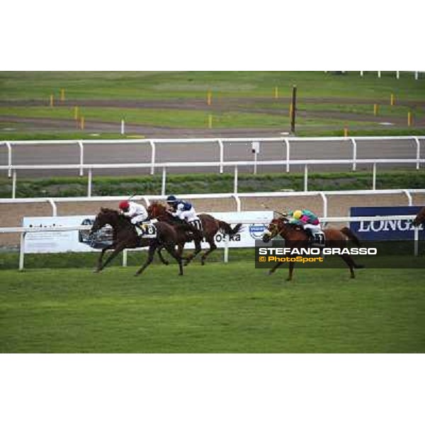 Gavino Sanna on Sibillina - PSA wins the Premio Madjani Shadwell Arabian Stakes Rome, Capannelle racecourse,11th may 2014 photo Domenico Savi/Grasso