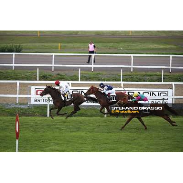 Gavino Sanna on Sibillina - PSA wins the Premio Madjani Shadwell Arabian Stakes Rome, Capannelle racecourse,11th may 2014 photo Domenico Savi/Grasso