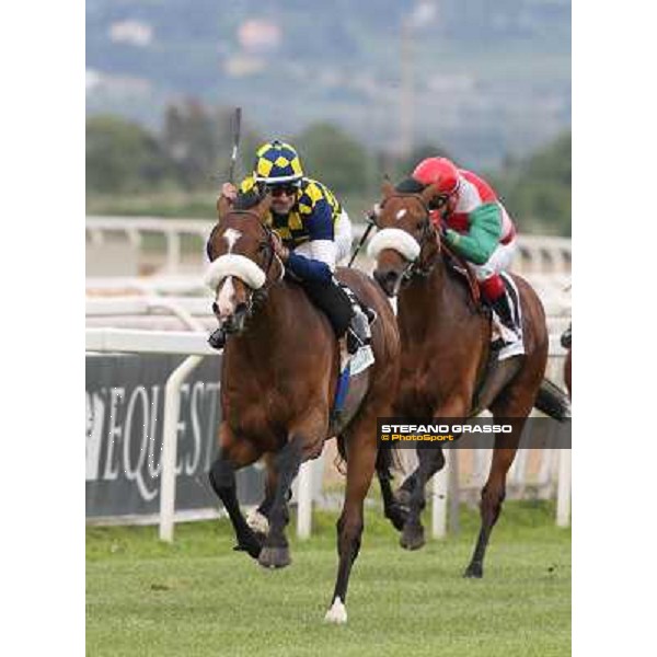 Fabio Branca on Dylan Mouth wins the 131° Derby Italiano Rome,Capannelle Racecourse,18th may 2014 ph.Stefano Grasso/HippoGroup Roma Capannelle