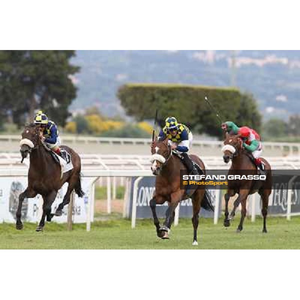 Fabio Branca on Dylan Mouth wins the 131° Derby Italiano Rome,Capannelle Racecourse,18th may 2014 ph.Stefano Grasso/HippoGroup Roma Capannelle