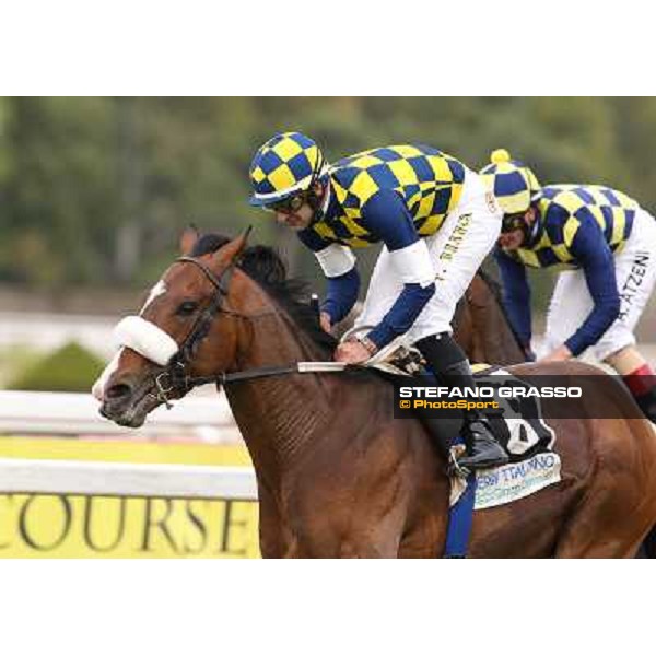 Fabio Branca on Dylan Mouth wins the 131° Derby Italiano Rome,Capannelle Racecourse,18th may 2014 ph.Stefano Grasso/HippoGroup Roma Capannelle