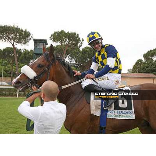 Fabio Branca on Dylan Mouth wins the 131° Derby Italiano Rome,Capannelle Racecourse,18th may 2014 ph.Stefano Grasso/HippoGroup Roma Capannelle