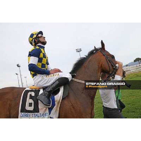 Fabio Branca on Dylan Mouth wins the 131° Derby Italiano Rome,Capannelle Racecourse,18th may 2014 ph.Stefano Grasso/HippoGroup Roma Capannelle